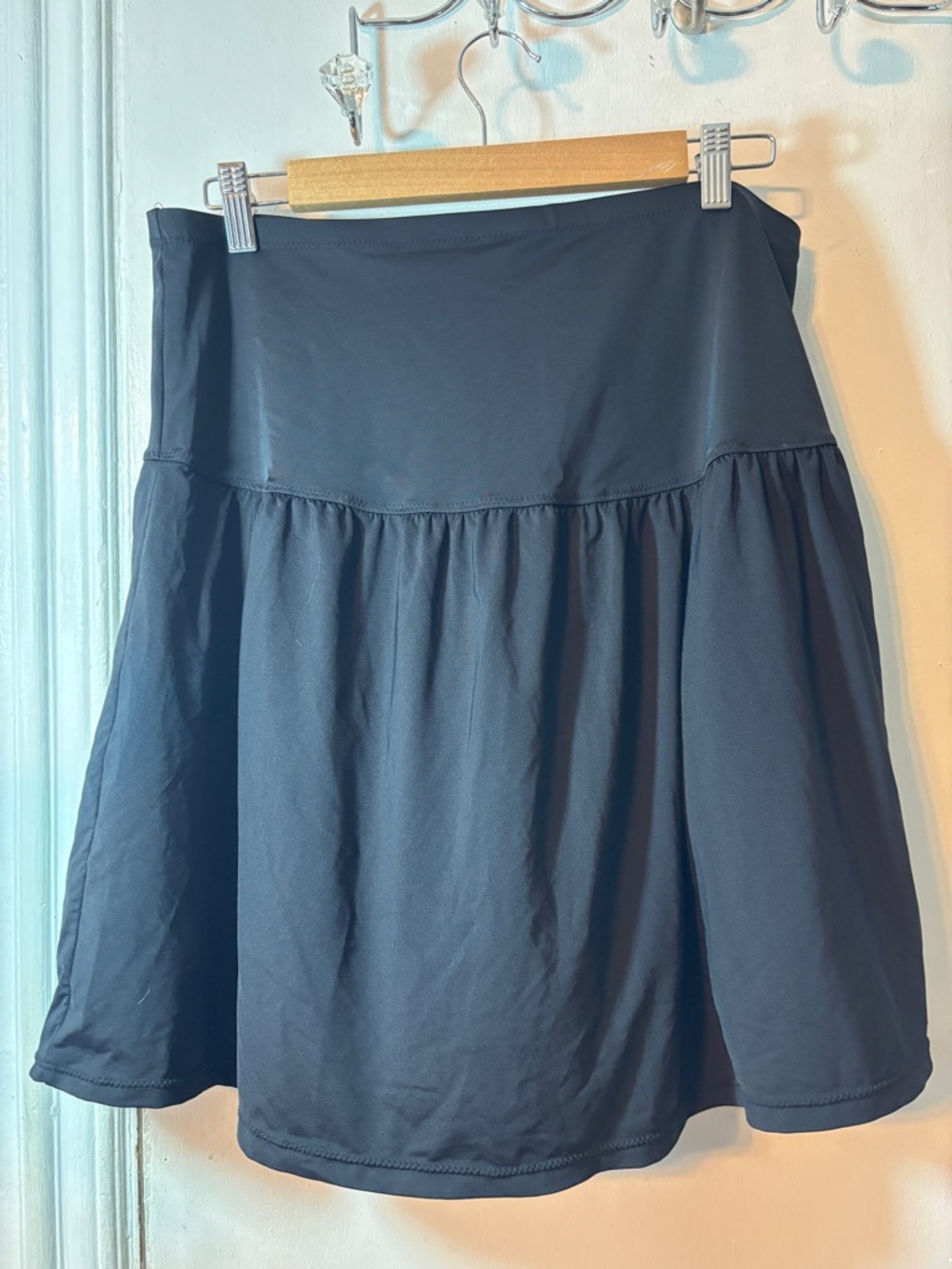 Black Swim Skater Skirt